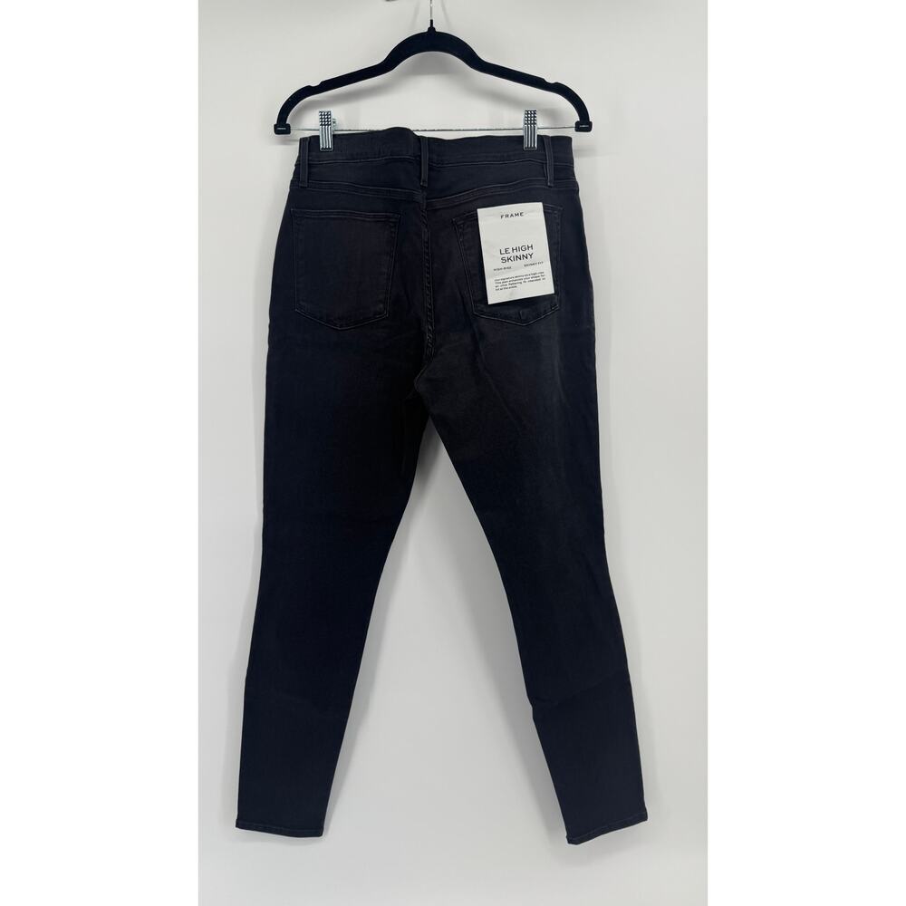 FRAME Denim Le High Ankle Skinny Snap Fly Jeans Sz 31 Bestwick $249 NWT - Picture 6 of 11